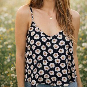 Poetry Daisy Print Camisole Top Tank Cropped